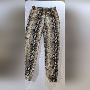 Love Streak Joggers /Trousers Snake Skin Print  Pants